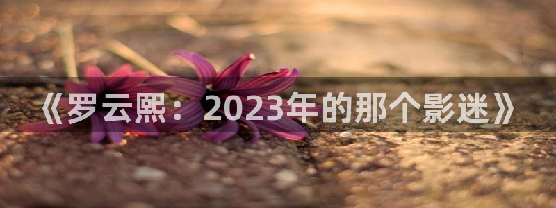 大爷操欧美影院：《罗云熙：2023年的那个影迷》